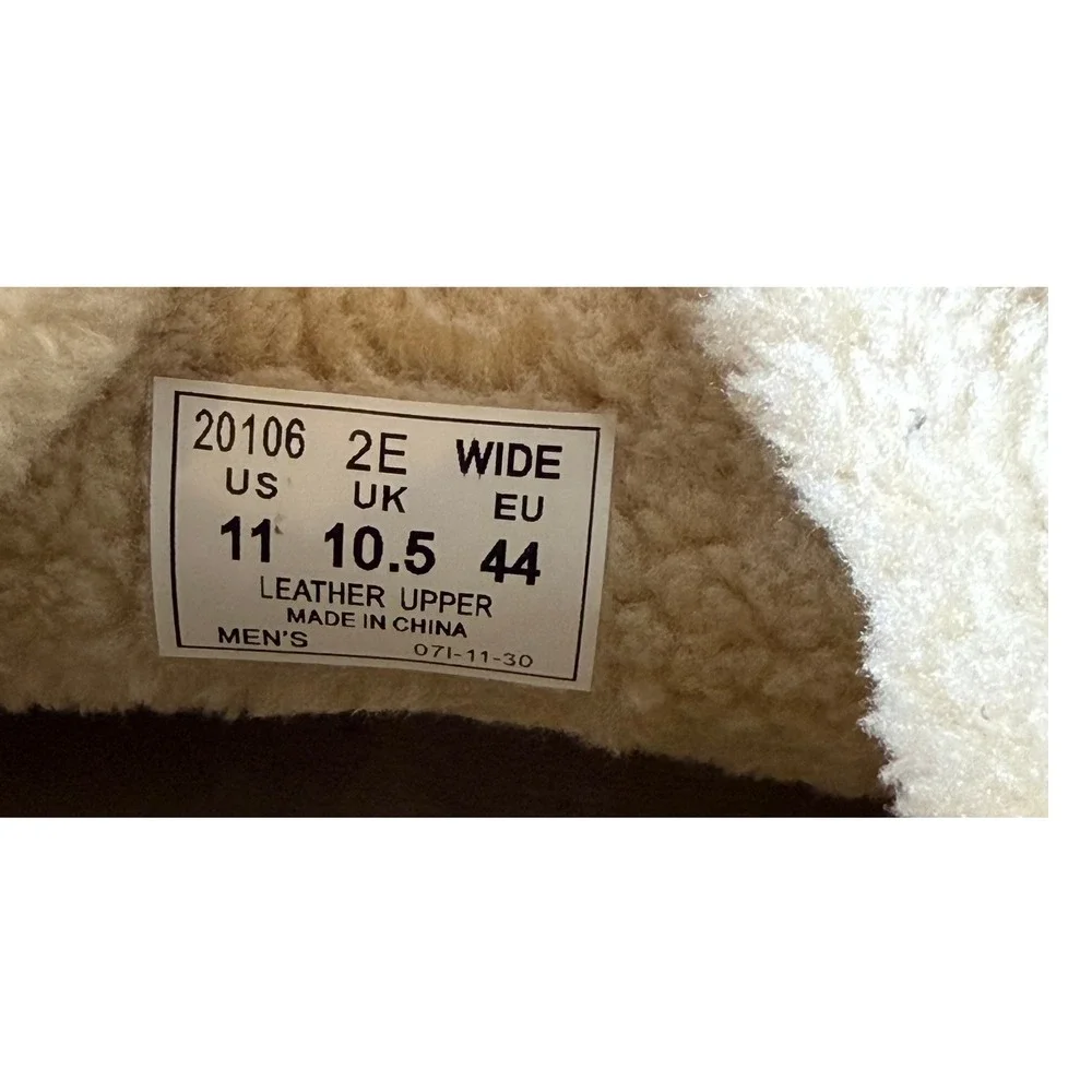 Orthofeet Hudson Mens Brown Suede Orthopedic Slippers 20106 Size 11 Wide